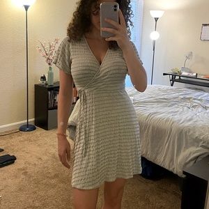 Sage green summer dress